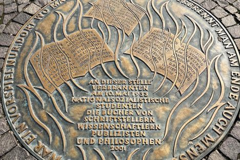 More than 25,000 books were burned on this site.