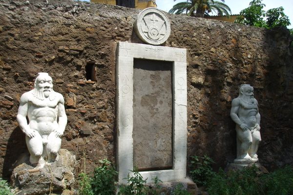 View of the Magic Door in Piazza Vittorio