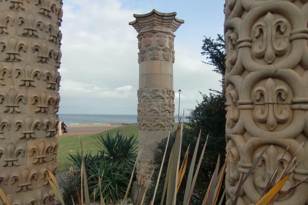 Coade Stone Columns.