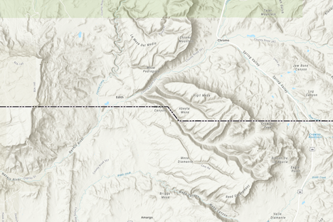 The so-called Edith Deviation follows a natural valley. 