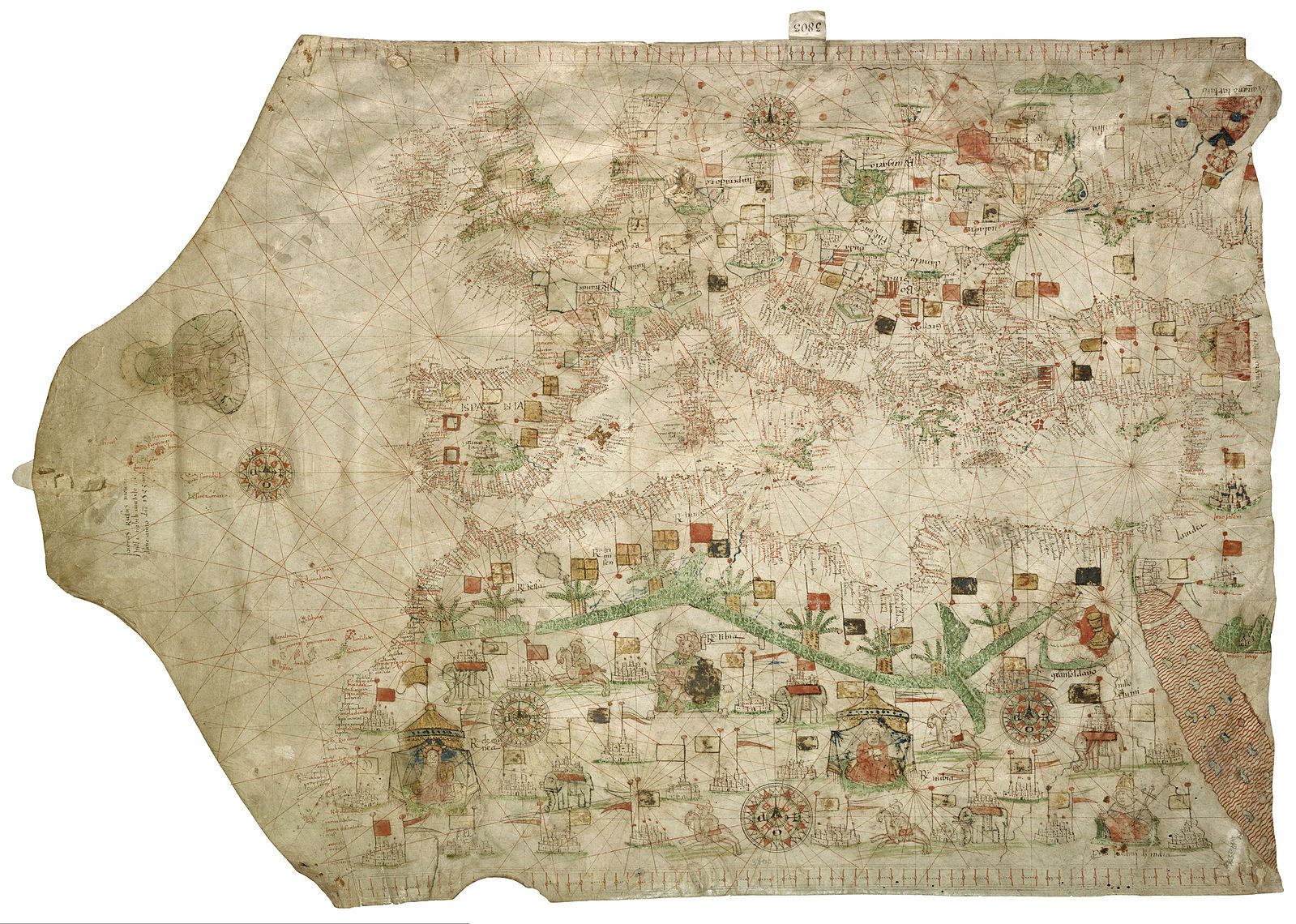A vellum map from 1533.