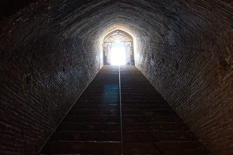 The entrance to the underground city