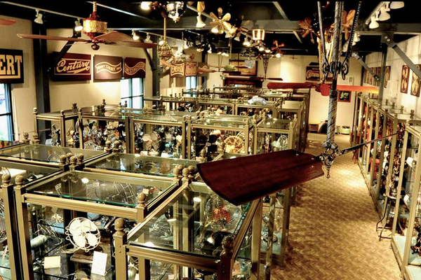 Aerial view of Antique Fan Museum