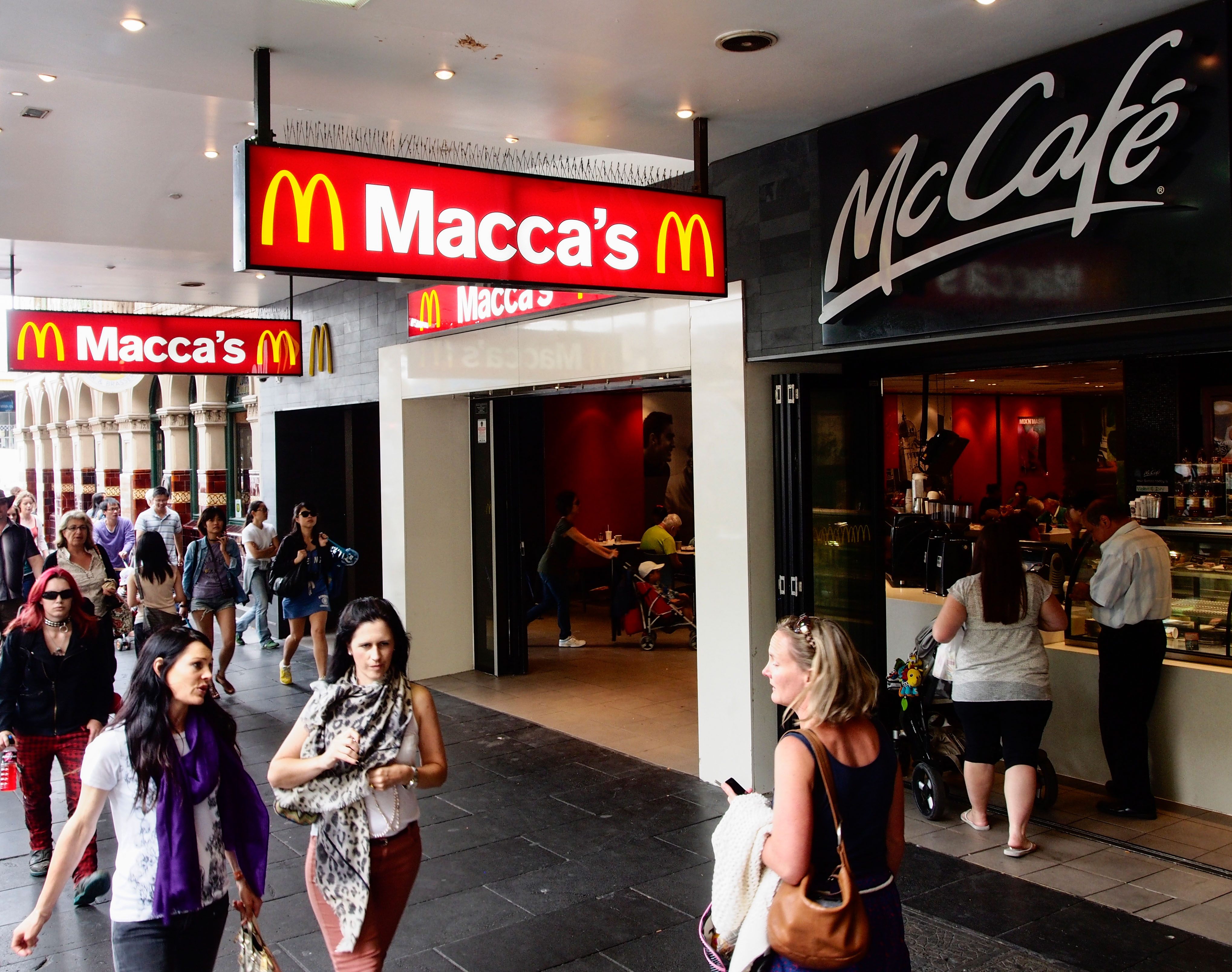 Macca's, as McDonalds is known in Australia. 