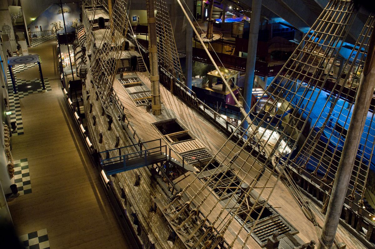 <em>Vasa</em>, the ship that famously sank on its 1628 maiden voyage, has been immaculately preserved.