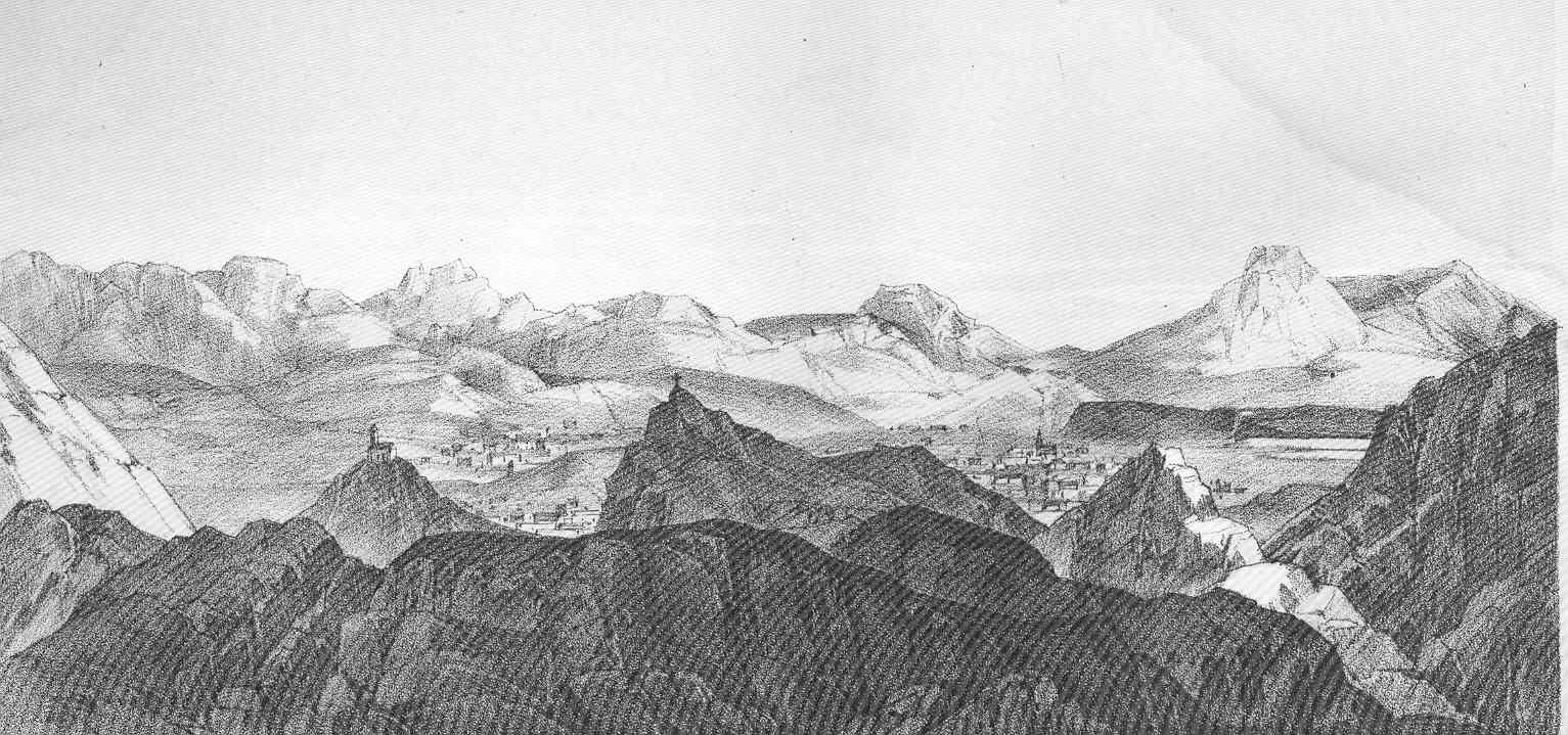 A view across to Cerro de Pasco, 1854.