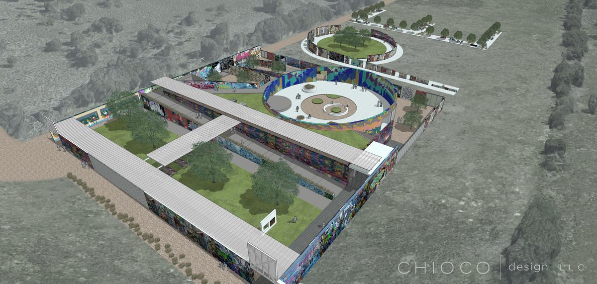 A rendering of the new park design.