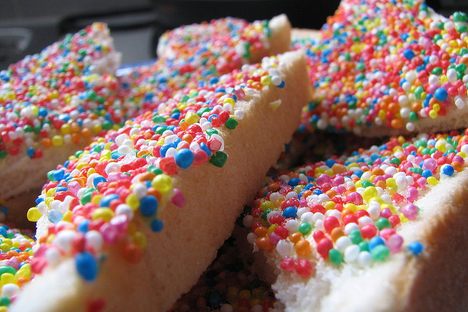 Do you want some hundreds-and-thousands on your bread?