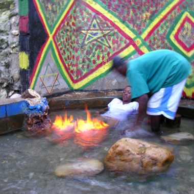 Fire Pond, take a dip for healing.