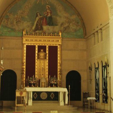 The chapel interior.