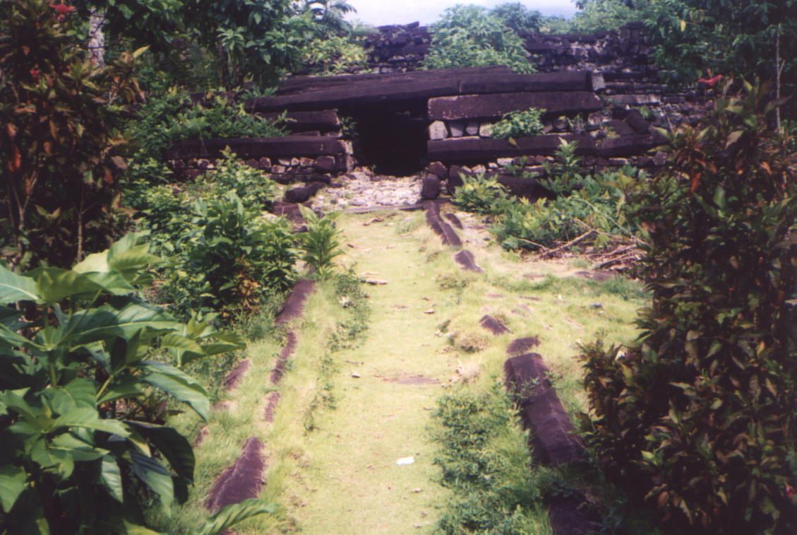 Ruins of Nan Mandol at island of Pohnpei.