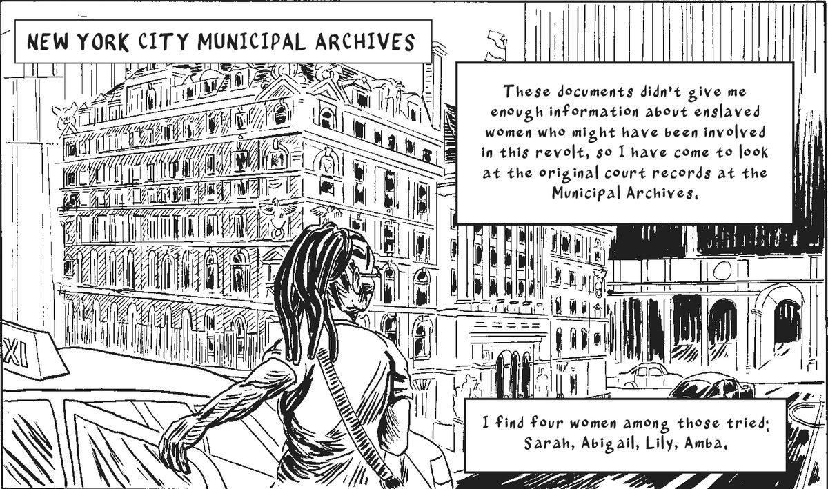 Rebecca Hall's graphic novel <em>Wake</em> weaves together past and present. In parts, Hall searches through cluttered archives to uncover the women who led slave revolts; in others, these enslaved women's stories are fictionalized and told directly.