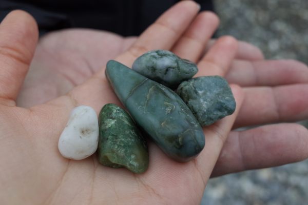 Jade collected from the coast of Itoigawa.