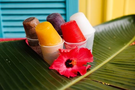 Limbers, housemade ice pops, come in almost two dozen flavors, including vanilla cream, grape, mango, and cherry.