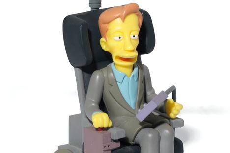 Stephen Hawking's personal The Simpsons figurine. 