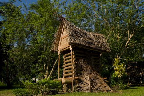 A full yam house is a sign of prestige and power.