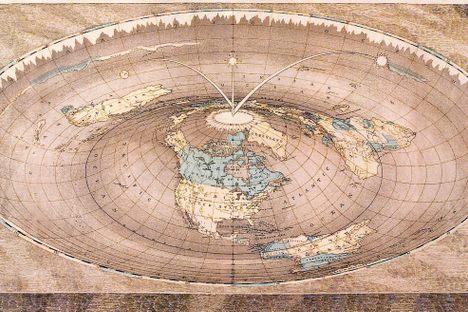 A 19th-Century Map of Our 'Square and Stationary' Earth