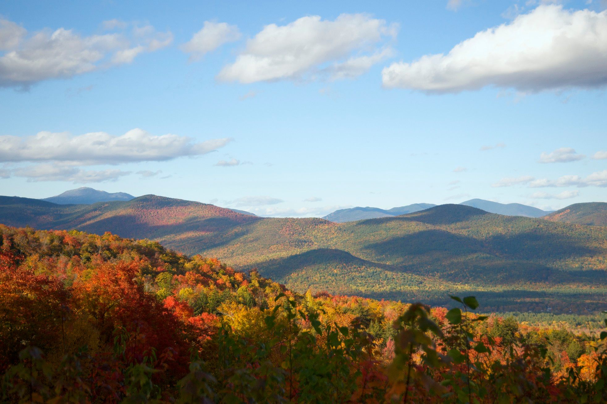 The White Mountains in New Hampshire. 