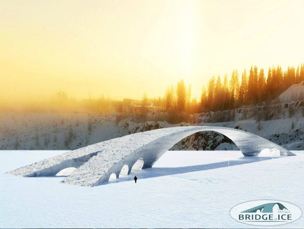 A rendering of the Bridge in Ice, coming soon to Finland.