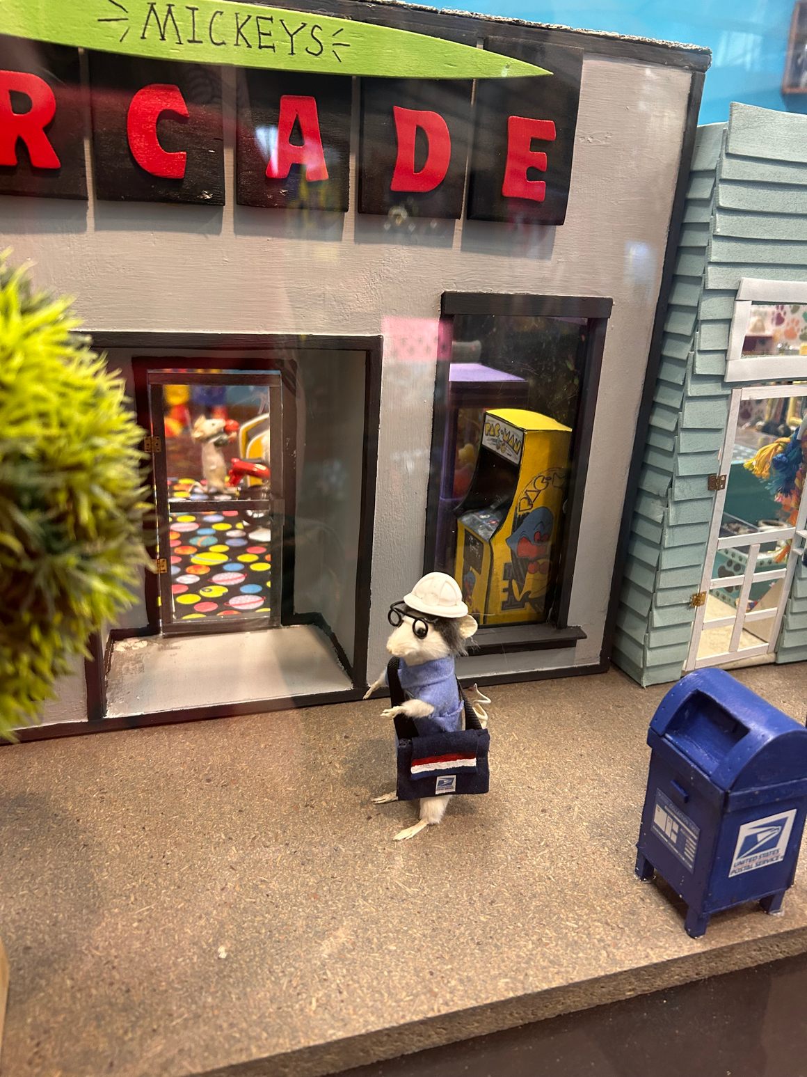 delivering mail to the town, naturally