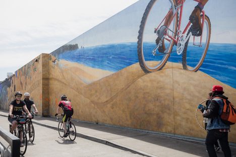 Duboce Bikeway Mural.