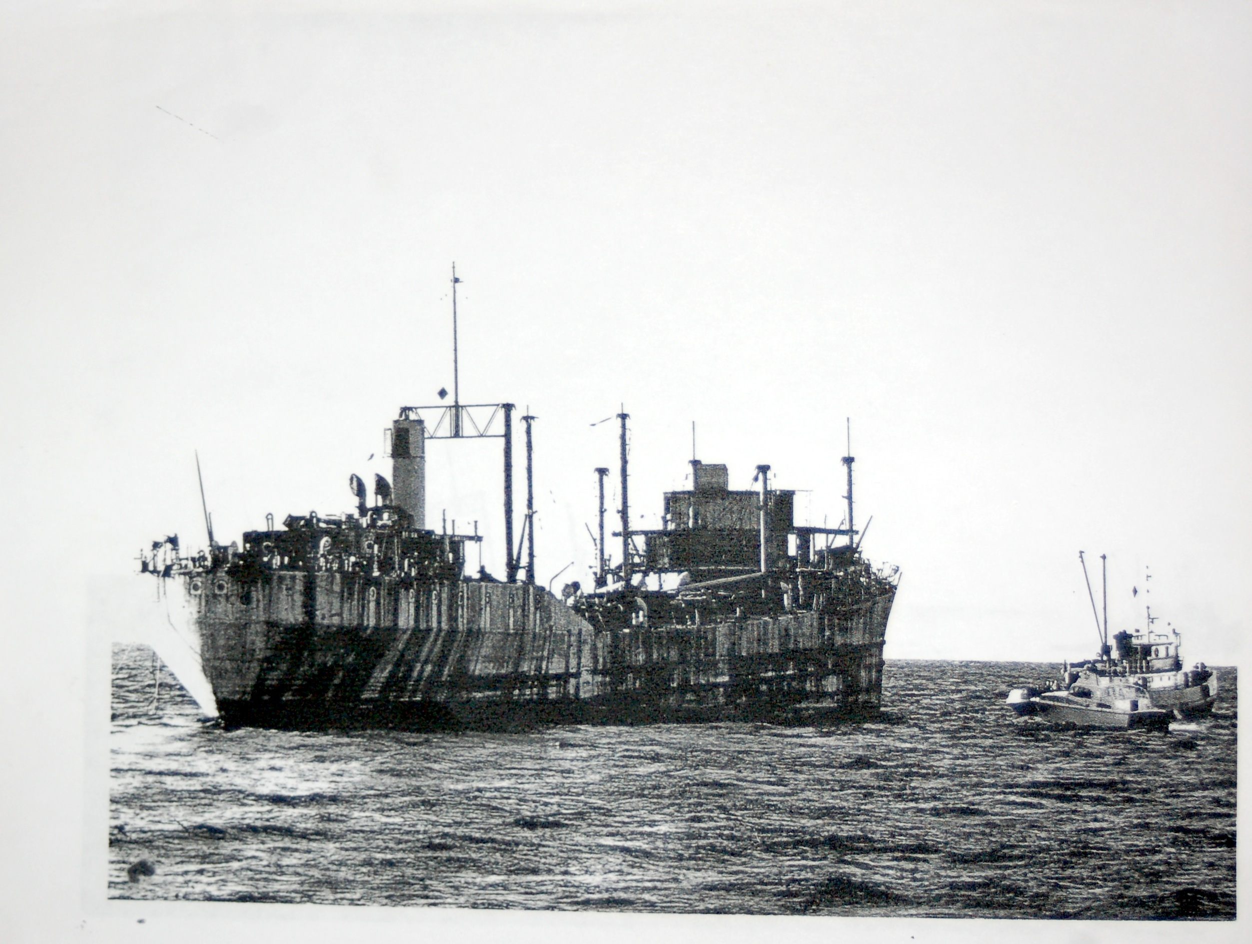 The <em>Jalisco</em> as it heads out to sea.