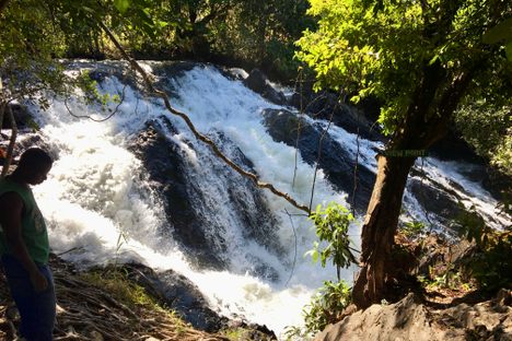 Lufubu Falls in 2018 from the "view point"