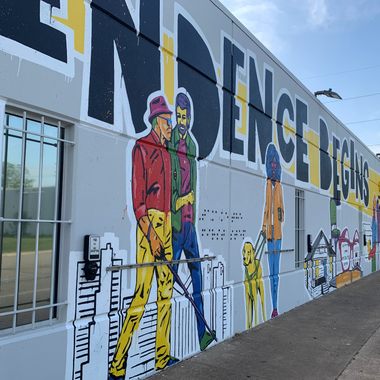 'Where Independence Begins' Mural