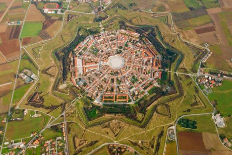 Aerial view of Palmanova.