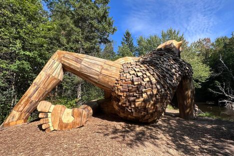 While climbing on Benny is prohibited, visitors are invited to walk around him for views from different vantage points.