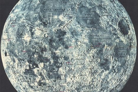 Map of the Moon.