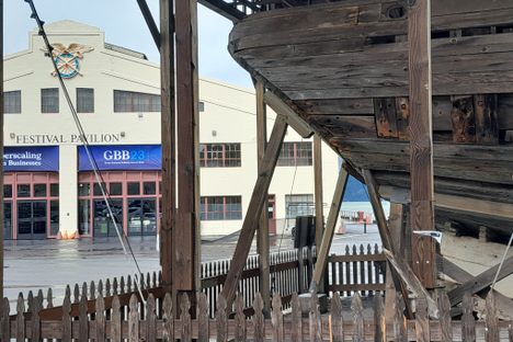 The Stern of the Brigantine Galilee