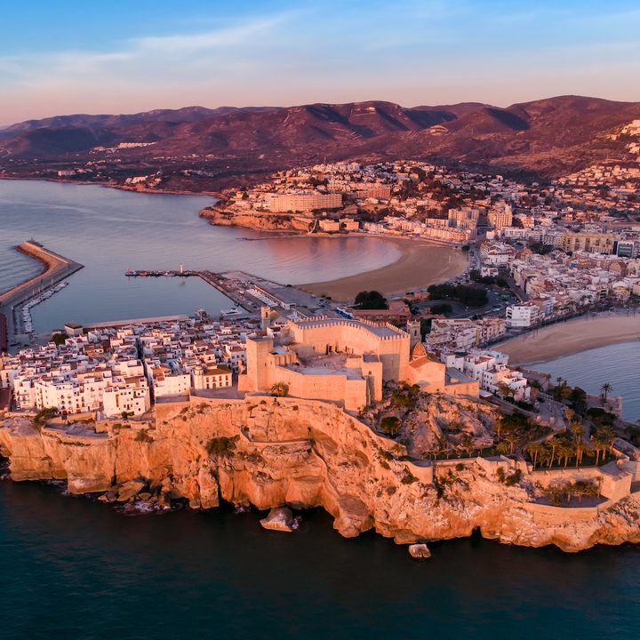 Peniscola, Spain from above
