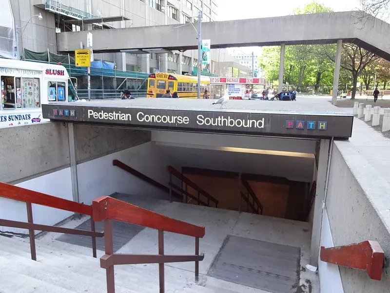 One of the PATH’s many entrances.