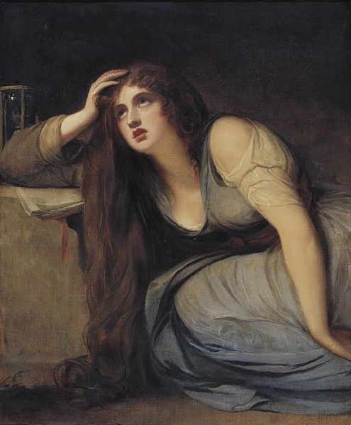 ancient greek woman painting