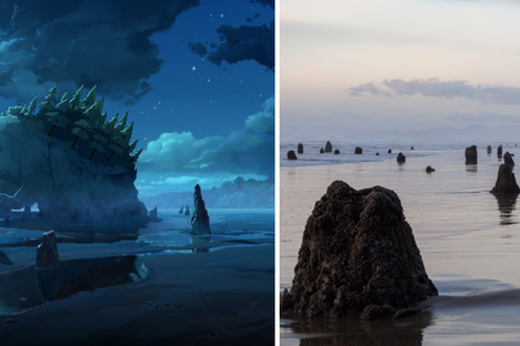 The Neskowin Ghost Forest is a surreal sight, day or night. 