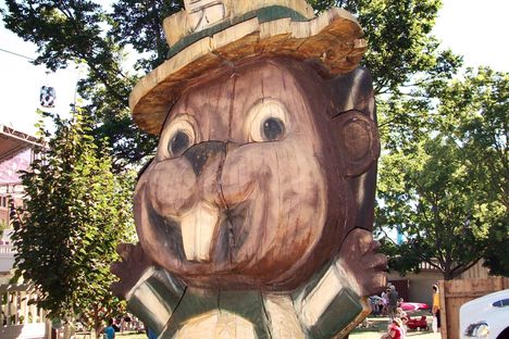 Fairchild the Gopher welcomes visitors to the Minnesota State Fair in St. Paul, Minnesota. A hundred miles to the southeast in Viola, Minnesota, a lesser-known festival, the Gopher Count, happens every June.