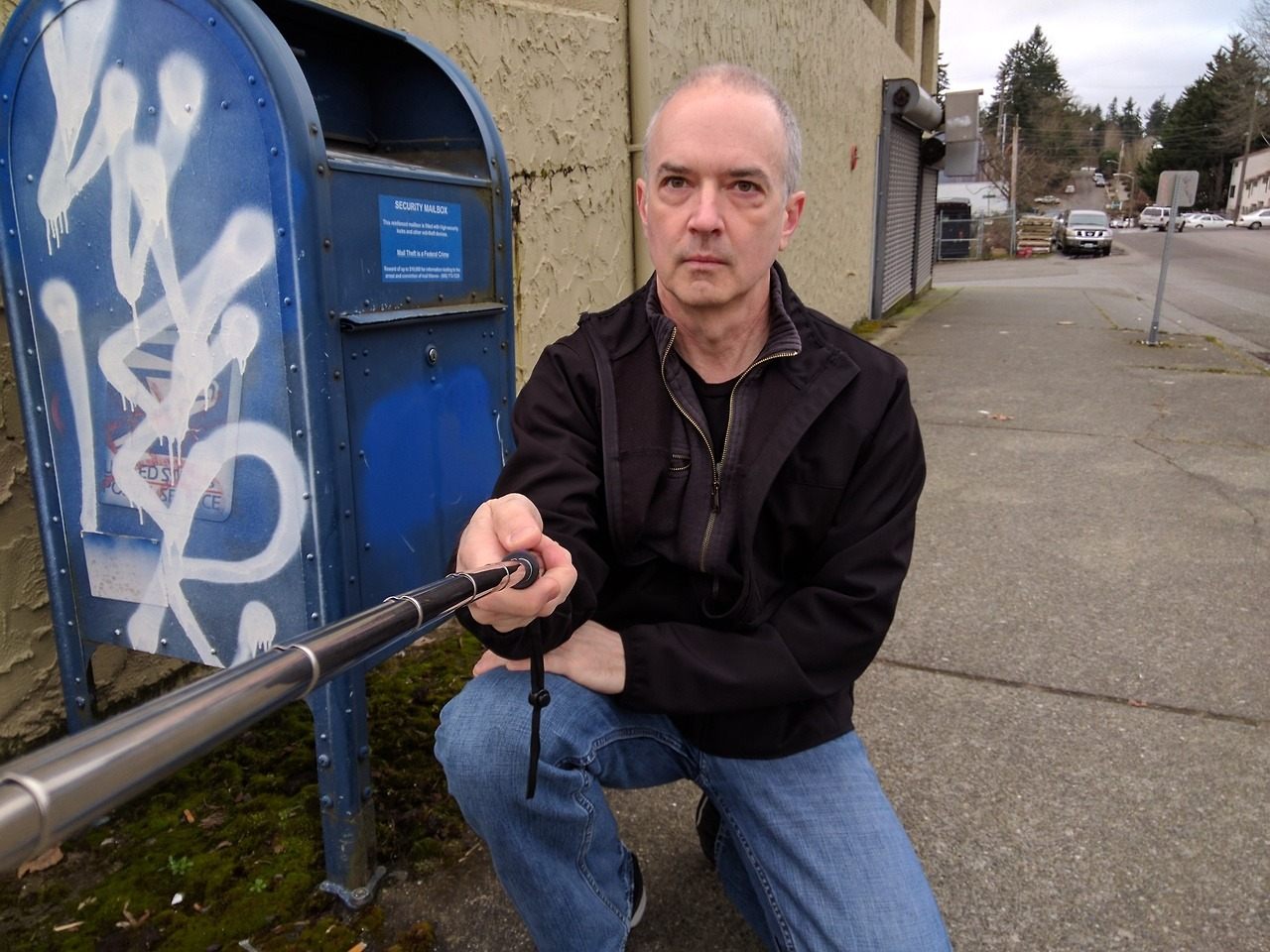 The first mailbox photo, taken in early 2017.