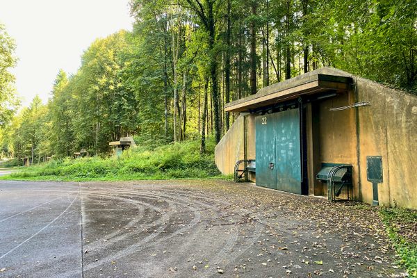 Former bunker gates.