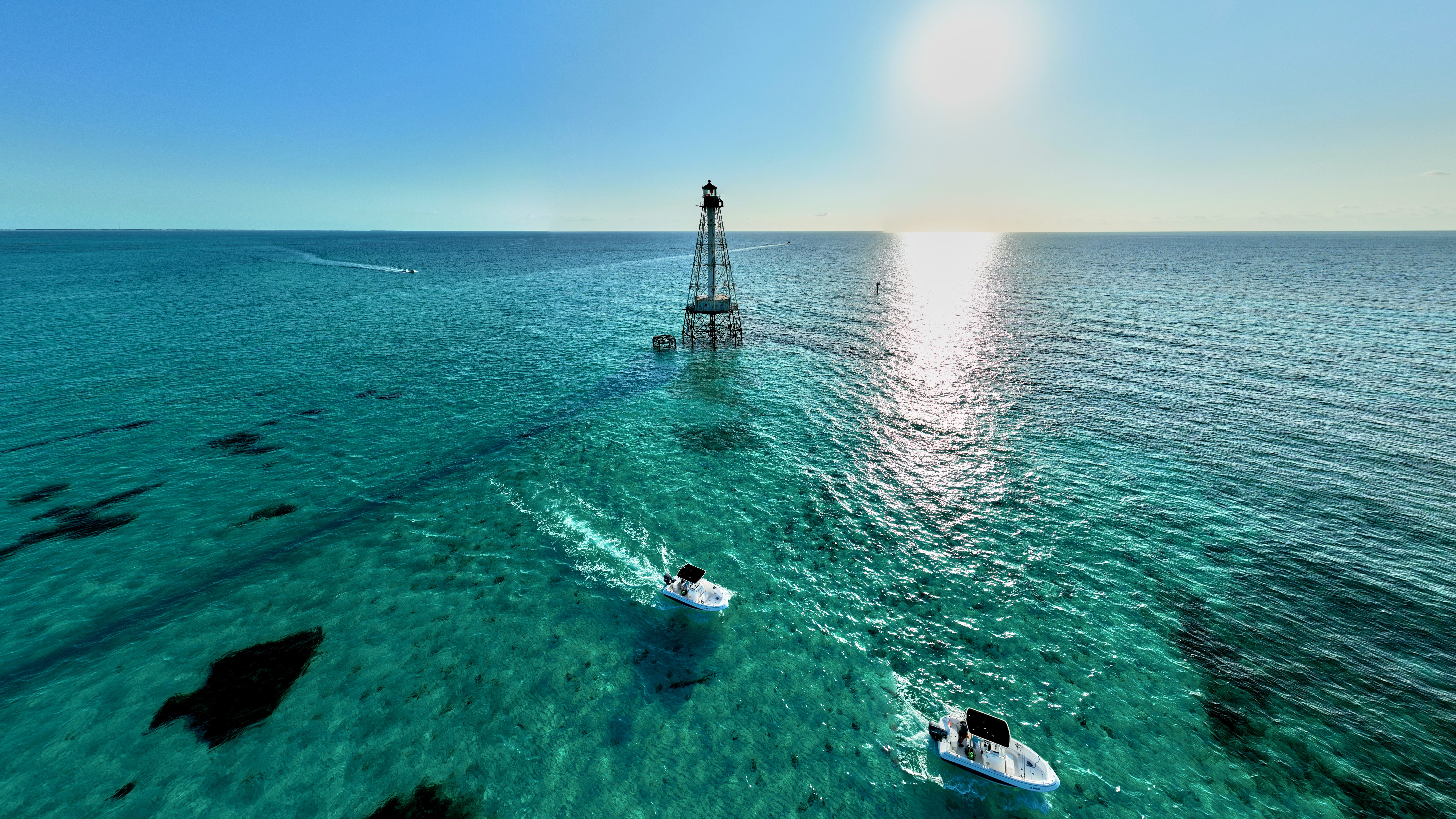 Once you reach the 133-foot Alligator Reef Lighthouse, snorkel to see colorful fish and remnants of shipwrecks below the surface.