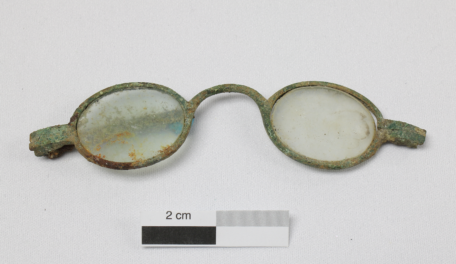 A pair of glasses probably belonged to a Canadian lawmaker who fled the building during the fire. 