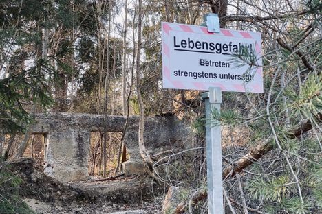 Remains of the bunker area.