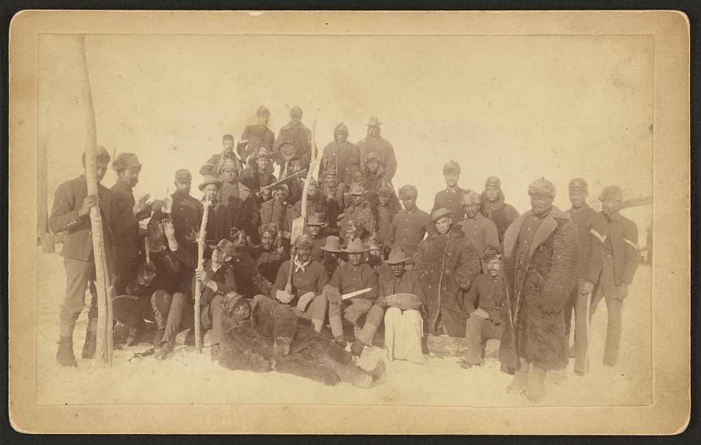 Buffalo Soldiers of the 25th Infantry at Fort Keogh in Montana.
