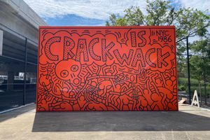Keith Haring's 'Crack is Wack' mural