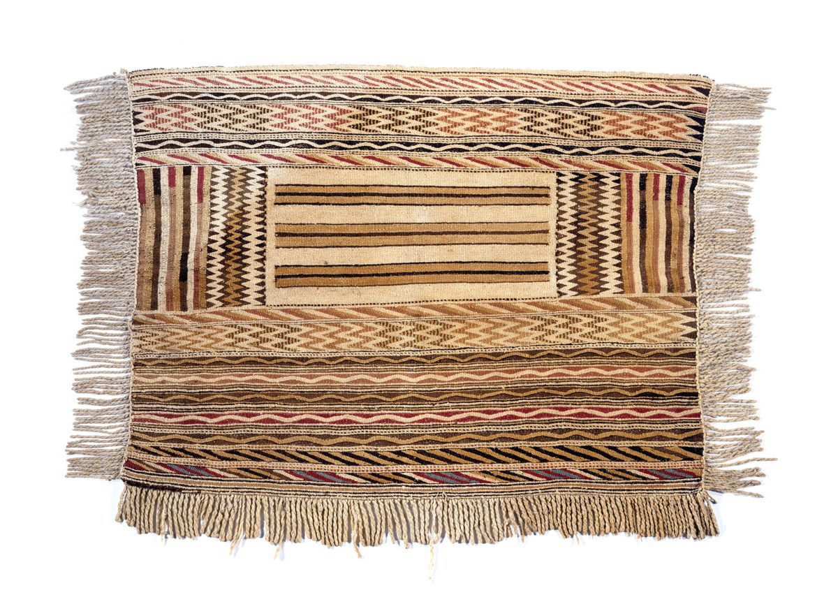 Classic Coast Salish blankets like this were made of a mixture of wool from dogs and goats. 