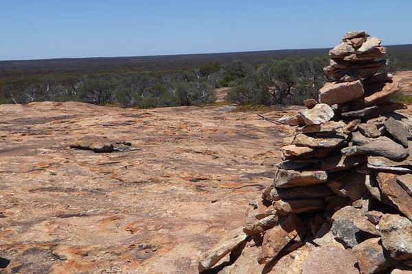 Cairn at the top of Disappointment Rock