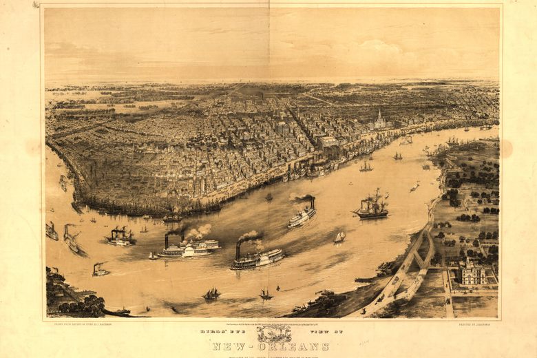 The view in the 1820s from a Canal Street home