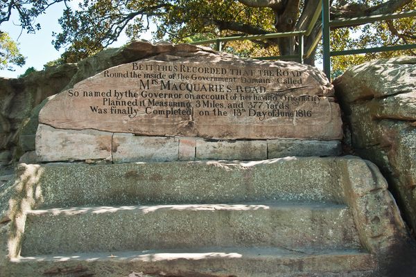 Mrs. Macquarie's Chair In Sydney Botanic Garden