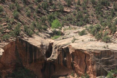 Telephoto view of the drainage above the Collar.