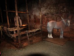 The stables, where 50 Clydesdales would be kept in the mine. 